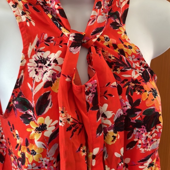 🚫SOLD🚫 Orange Floral Blouse 🧡🌻 - Picture 6 of 17
